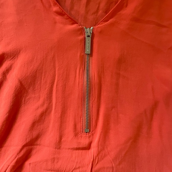 Michael Kors Tops | Michael Kors Coral Zipper Blouse - Picture 5 of 15